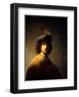 Self-Portrait, Aged 23-Rembrandt van Rijn-Framed Giclee Print