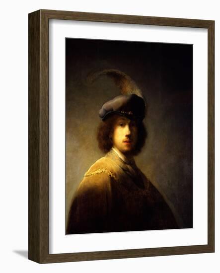 Self-Portrait, Aged 23-Rembrandt van Rijn-Framed Giclee Print