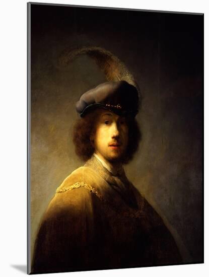 Self-Portrait, Aged 23-Rembrandt van Rijn-Mounted Giclee Print