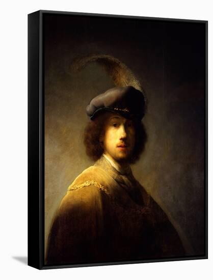 Self-Portrait, Aged 23-Rembrandt van Rijn-Framed Stretched Canvas