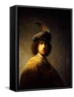 Self-Portrait, Aged 23-Rembrandt van Rijn-Framed Stretched Canvas