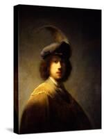 Self-Portrait, Aged 23-Rembrandt van Rijn-Stretched Canvas