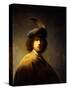 Self-Portrait, Aged 23-Rembrandt van Rijn-Stretched Canvas