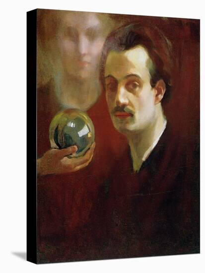 Self Portrait and Muse, 1911-Khalil Gibran-Stretched Canvas