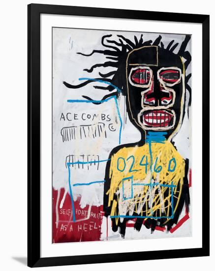 Self-Portrait as a Heel-Jean-Michel Basquiat-Framed Giclee Print