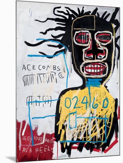 Self-Portrait as a Heel-Jean-Michel Basquiat-Mounted Giclee Print