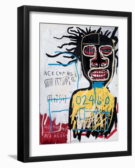 Self-Portrait as a Heel-Jean-Michel Basquiat-Framed Giclee Print