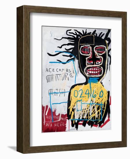 Self-Portrait as a Heel-Jean-Michel Basquiat-Framed Giclee Print