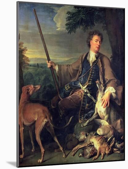 Self Portrait as a Hunter, 1699-Alexandre-Francois Desportes-Mounted Giclee Print