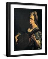 Self-Portrait as a Lute Player-Artemisia Gentileschi-Framed Giclee Print