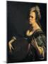 Self-Portrait as a Lute Player-Artemisia Gentileschi-Mounted Giclee Print