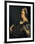 Self-Portrait as a Lute Player-Artemisia Gentileschi-Framed Giclee Print