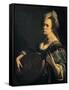 Self-Portrait as a Lute Player-Artemisia Gentileschi-Framed Stretched Canvas