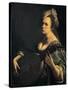 Self-Portrait as a Lute Player-Artemisia Gentileschi-Stretched Canvas