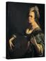 Self-Portrait as a Lute Player-Artemisia Gentileschi-Stretched Canvas