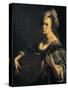 Self-Portrait as a Lute Player-Artemisia Gentileschi-Stretched Canvas