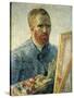 Self Portrait as a Painter, 1888-Vincent van Gogh-Stretched Canvas