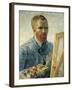 Self Portrait as a Painter, 1888-Vincent van Gogh-Framed Giclee Print