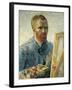 Self Portrait as a Painter, 1888-Vincent van Gogh-Framed Giclee Print