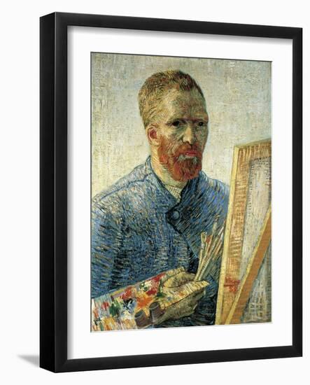 Self Portrait as a Painter, 1888-Vincent van Gogh-Framed Giclee Print