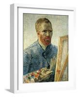 Self Portrait as a Painter, 1888-Vincent van Gogh-Framed Giclee Print