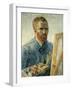 Self Portrait as a Painter, 1888-Vincent van Gogh-Framed Giclee Print