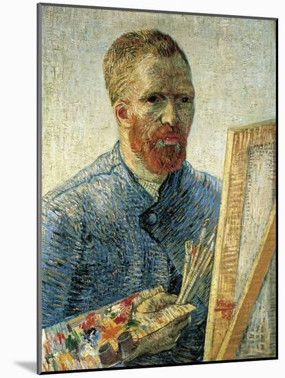 Self Portrait as a Painter, 1888-Vincent van Gogh-Mounted Giclee Print