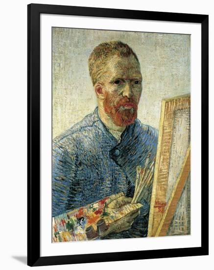 Self Portrait as a Painter, 1888-Vincent van Gogh-Framed Giclee Print