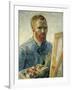 Self Portrait as a Painter, 1888-Vincent van Gogh-Framed Giclee Print