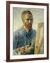 Self Portrait as a Painter, 1888-Vincent van Gogh-Framed Giclee Print