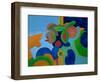 Self-Portrait as a Pig Flying High, 2009-Jan Groneberg-Framed Giclee Print