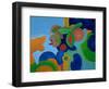 Self-Portrait as a Pig Flying High, 2009-Jan Groneberg-Framed Giclee Print