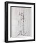 Self Portrait as a Soldier, 1870-71 (Pen and Ink on Paper)-Paul Verlaine-Framed Giclee Print