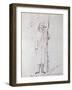 Self Portrait as a Soldier, 1870-71 (Pen and Ink on Paper)-Paul Verlaine-Framed Giclee Print