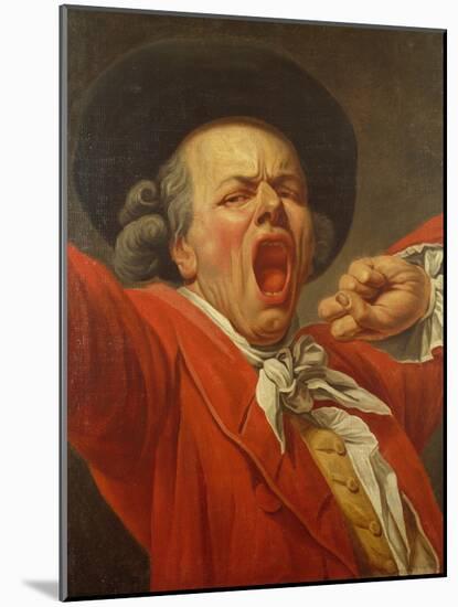 Self Portrait as a Yawning Man, 1791-Joseph Ducreux-Mounted Giclee Print