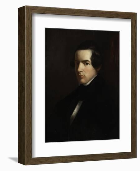 Self Portrait as a Young Man, 1830-39-George Henry Durrie-Framed Giclee Print