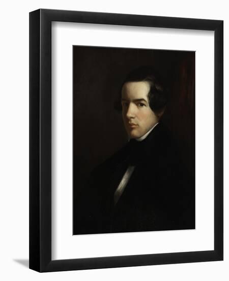 Self Portrait as a Young Man, 1830-39-George Henry Durrie-Framed Giclee Print