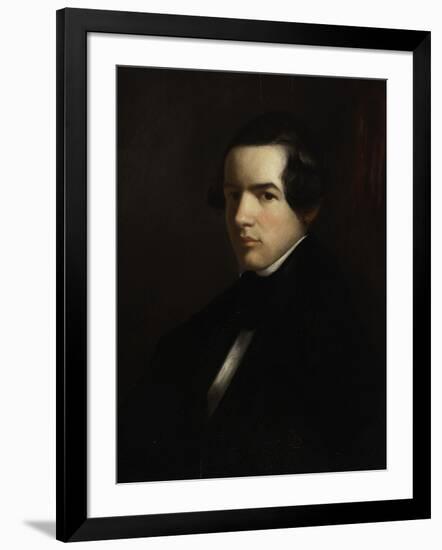 Self Portrait as a Young Man, 1830-39-George Henry Durrie-Framed Giclee Print