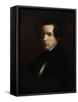 Self Portrait as a Young Man, 1830-39-George Henry Durrie-Framed Stretched Canvas