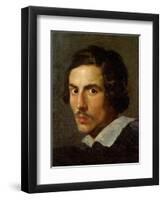 Self portrait as a Young Man-Gian Lorenzo Bernini-Framed Art Print