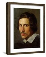 Self portrait as a Young Man-Gian Lorenzo Bernini-Framed Art Print