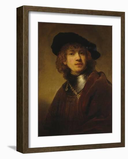 Self-Portrait as a Young Man-Rembrandt van Rijn-Framed Giclee Print