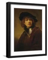 Self-Portrait as a Young Man-Rembrandt van Rijn-Framed Giclee Print