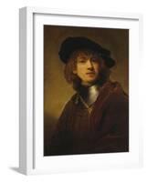 Self-Portrait as a Young Man-Rembrandt van Rijn-Framed Giclee Print