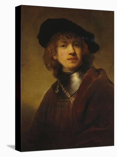 Self-Portrait as a Young Man-Rembrandt van Rijn-Stretched Canvas