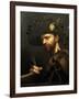 Self-Portrait as Abbot of the Accademia Della Valle Di Blenio, Ca 1568-Giovanni Paolo Lomazzo-Framed Giclee Print