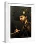 Self-Portrait as Abbot of the Accademia Della Valle Di Blenio, Ca 1568-Giovanni Paolo Lomazzo-Framed Giclee Print