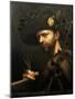 Self-Portrait as Abbot of the Accademia Della Valle Di Blenio, Ca 1568-Giovanni Paolo Lomazzo-Mounted Giclee Print