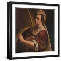 Self-Portrait as Saint Catherine of Alexandria, C.1616 (Oil on Canvas)-Artemisia Gentileschi-Framed Giclee Print