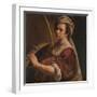 Self-Portrait as Saint Catherine of Alexandria, C.1616 (Oil on Canvas)-Artemisia Gentileschi-Framed Giclee Print